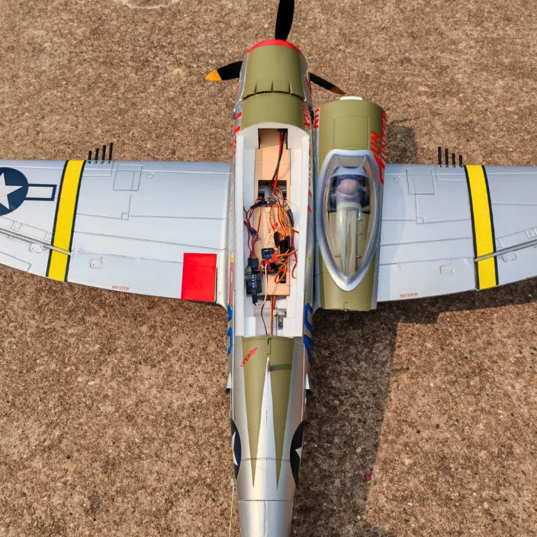 ✨🔄 Upgraded! Dynam P-47D Thunderbolt V2 4S RC Warbird Plane 1220mm w/ Flaps