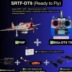 ✨🔄 Upgraded! Dynam P-47D Thunderbolt V2 4S RC Warbird Plane 1220mm w/ Flaps