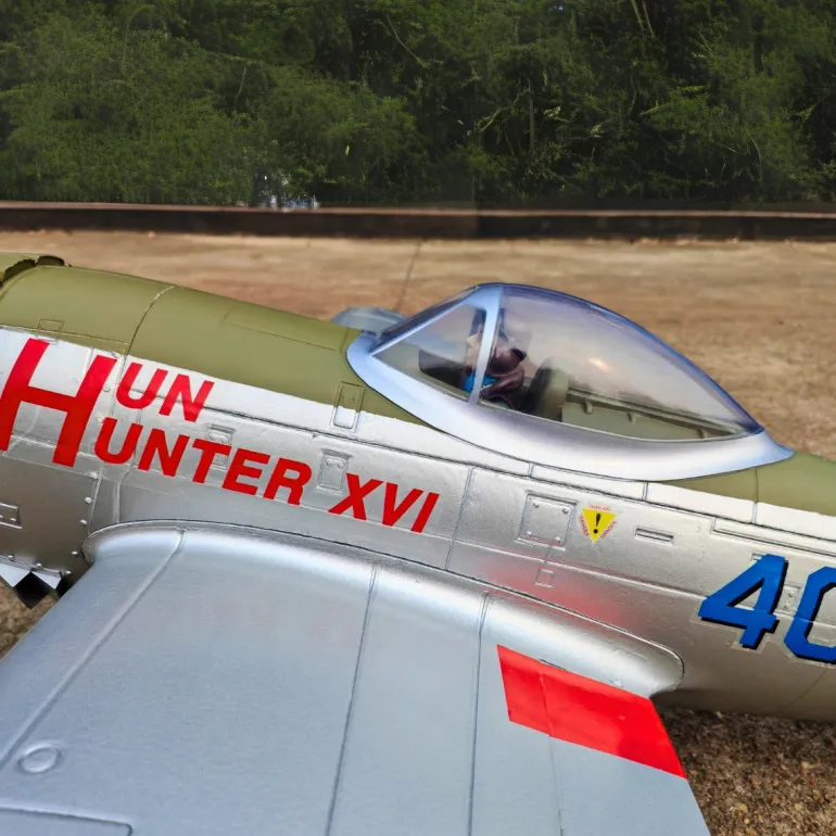 ✨🔄 Upgraded! Dynam P-47D Thunderbolt V2 4S RC Warbird Plane 1220mm w/ Flaps