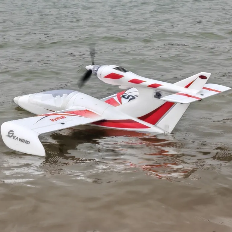 ✨🔄 Upgraded! Dynam Seawind V2 Red 4S RC Beginner Seaplane 1220mm Wingspan w/o Landing Gear