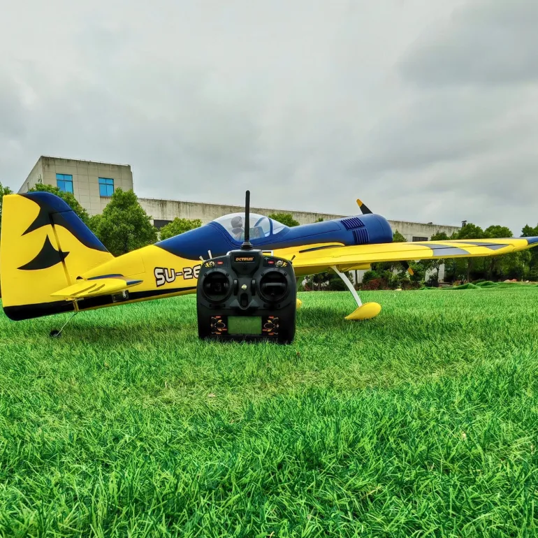 ✨🔄 Upgraded! Dynam Sukhoi SU-26M V2 Blue 4S Aerobatic 3D Sport RC Plane 1200mm Wingspan