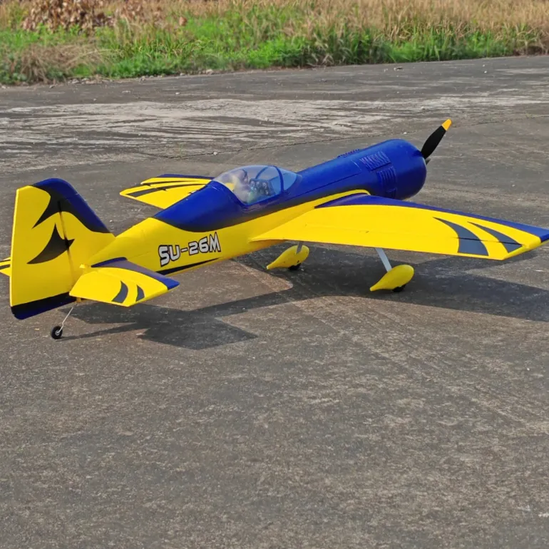 ✨🔄 Upgraded! Dynam Sukhoi SU-26M V2 Blue 4S Aerobatic 3D Sport RC Plane 1200mm Wingspan