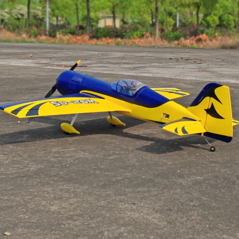 ✨🔄 Upgraded! Dynam Sukhoi SU-26M V2 Blue 4S Aerobatic 3D Sport RC Plane 1200mm Wingspan