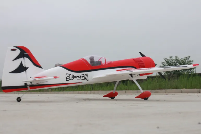 ✨🔄 Upgraded! Dynam Sukhoi SU-26M V2 Red 4S Aerobatic 3D Sport Plane 1200mm Wingspan
