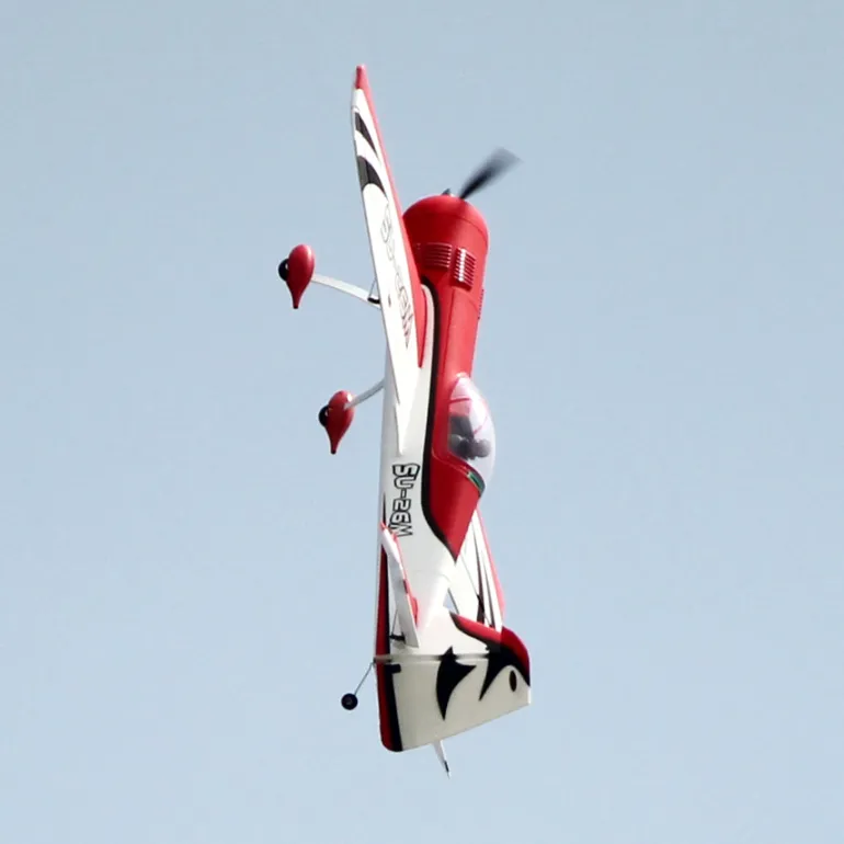 ✨🔄 Upgraded! Dynam Sukhoi SU-26M V2 Red 4S Aerobatic 3D Sport Plane 1200mm Wingspan