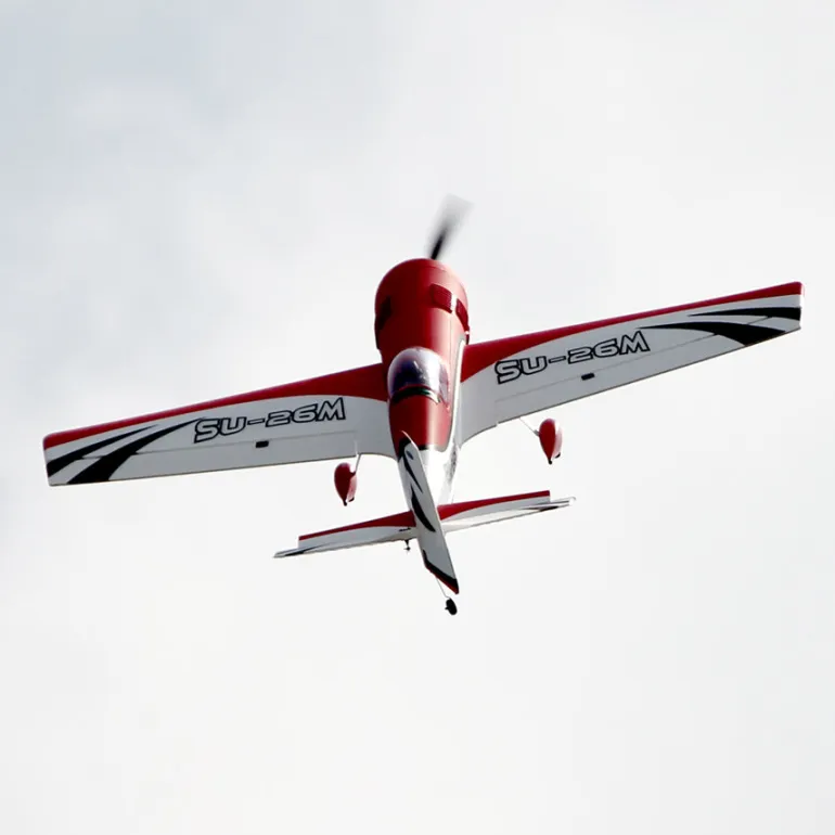 ✨🔄 Upgraded! Dynam Sukhoi SU-26M V2 Red 4S Aerobatic 3D Sport Plane 1200mm Wingspan