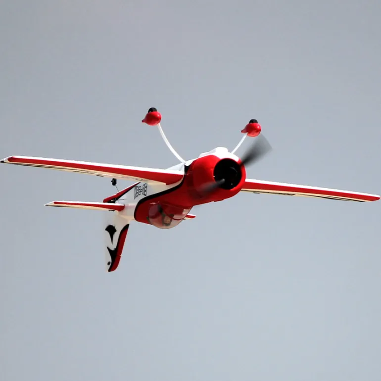 ✨🔄 Upgraded! Dynam Sukhoi SU-26M V2 Red 4S Aerobatic 3D Sport Plane 1200mm Wingspan