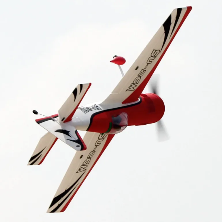 ✨🔄 Upgraded! Dynam Sukhoi SU-26M V2 Red 4S Aerobatic 3D Sport Plane 1200mm Wingspan