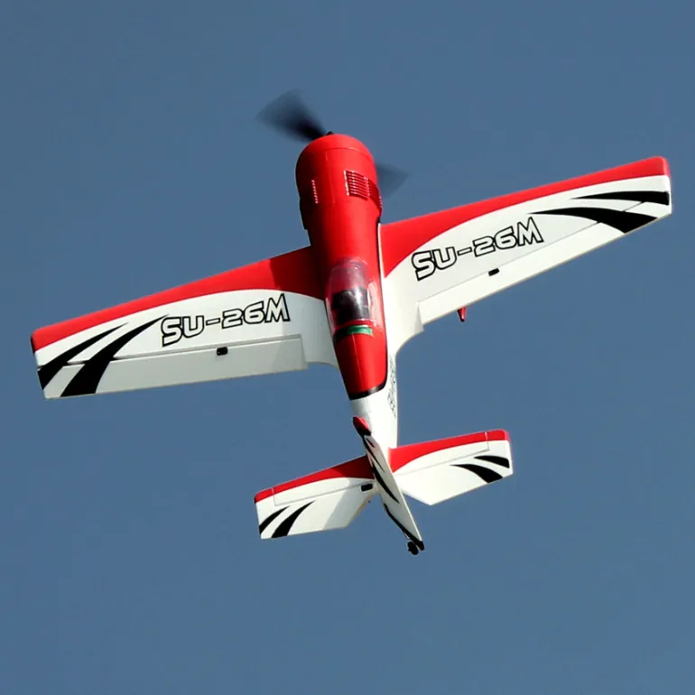 ✨🔄 Upgraded! Dynam Sukhoi SU-26M V2 Red 4S Aerobatic 3D Sport Plane 1200mm Wingspan