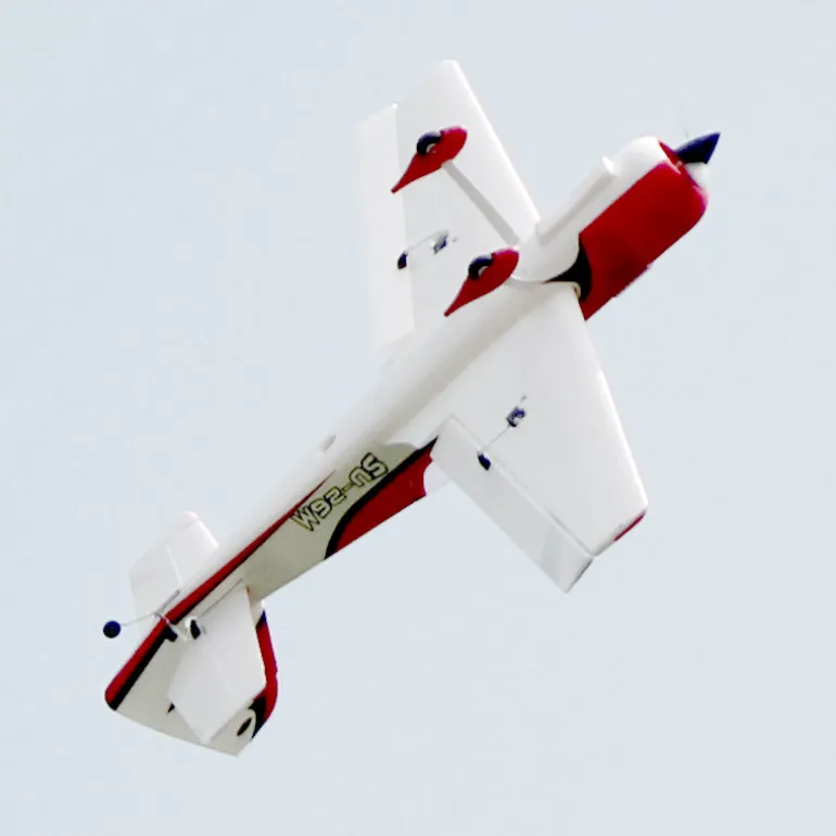 ✨🔄 Upgraded! Dynam Sukhoi SU-26M V2 Red 4S Aerobatic 3D Sport Plane 1200mm Wingspan