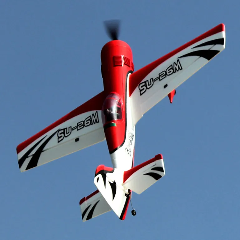 ✨🔄 Upgraded! Dynam Sukhoi SU-26M V2 Red 4S Aerobatic 3D Sport Plane 1200mm Wingspan