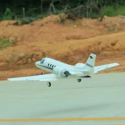 ✨🔄 Upgraded! Pre-Order Dynam Cessna 550 Turbo Jet V3 White 4S Twin 64mm RC EDF Jet w/ Flaps